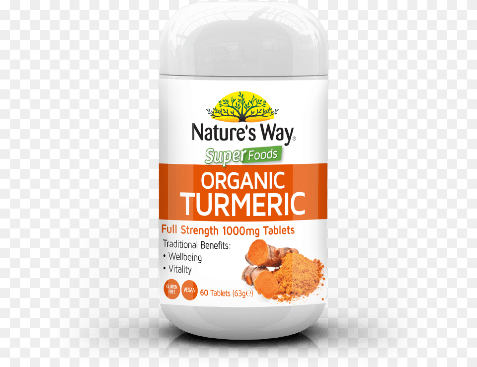 Nw Superfoods Turmeric Tabs 1000mg 60s Nature39s Way Organic Turmeric, Herbal, Herbs, Plant, Cosmetics Free Transparent Png