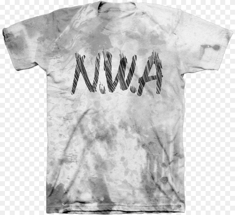 Nwa At Logotexture Scratch Unisex, Clothing, T-shirt, Adult, Bride Free Transparent Png