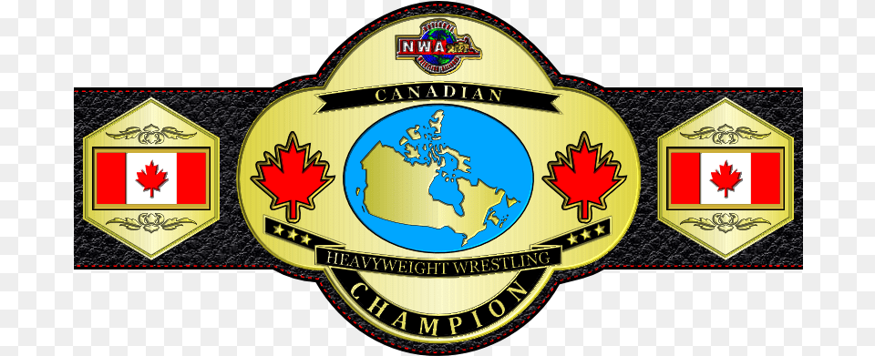 Nwa Canadian Heavyweight Championship Canadian Heavyweight Wrestling Championship, Badge, Logo, Symbol, Emblem Png Image