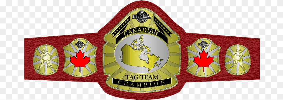 Nwa Canadian Tag Team Championship Emblem, Badge, Logo, Symbol, Can Free Png Download