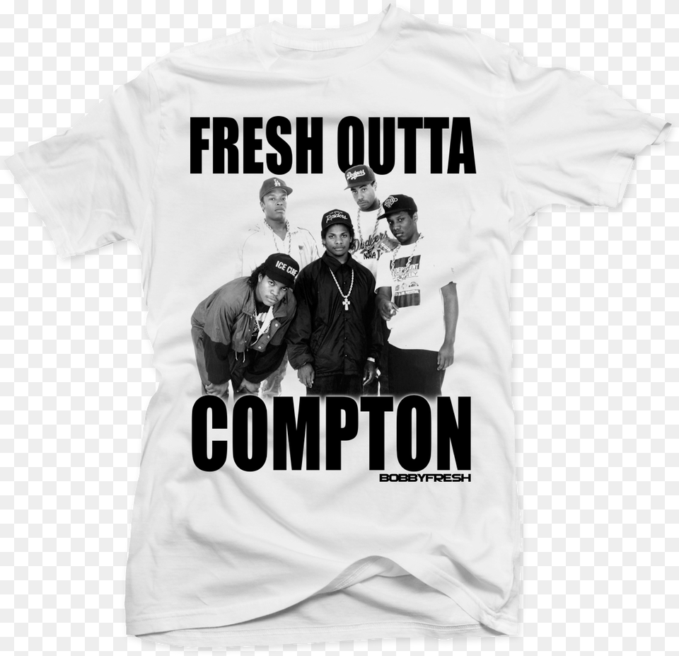 Nwa Rare Ice Cube Dr Dre Eazy E Dj Yella Mc Ren Gangsta Monochrome, Clothing, Shirt, T-shirt, Adult Png