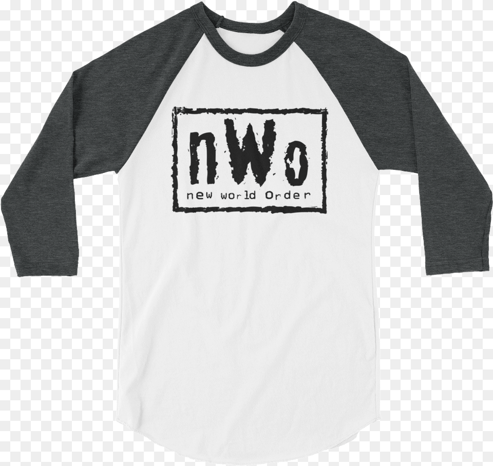 Nwo Logo 34 Sleeve Raglan T Shirtclass Funny Softball Catcher Shirts, Clothing, Long Sleeve, T-shirt, Shirt Free Transparent Png