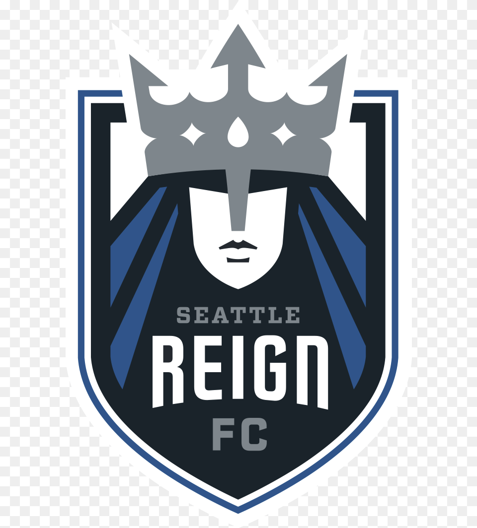 Nwsl Seattle Reign Seattle Reign Logo, Badge, Symbol, Face, Head Free Png Download