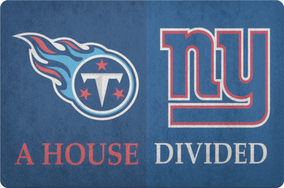 Ny Giants Tennessee Titans House Divided Welcome Porch Tennessee Titans Png
