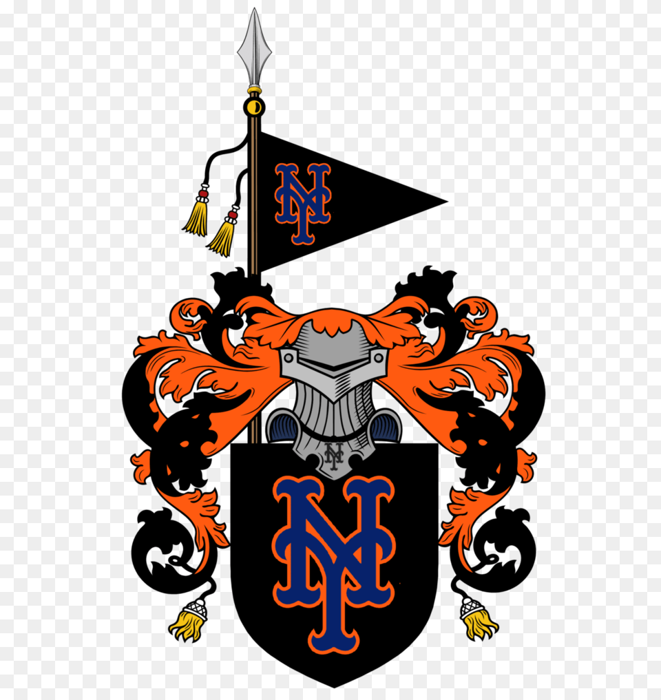 Ny Mets Coa, Person, Emblem, Symbol, Weapon Png