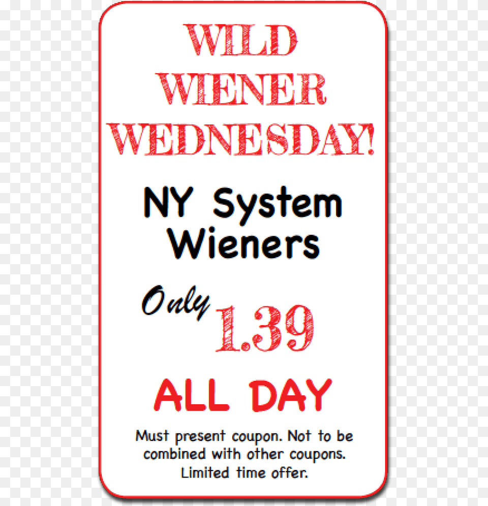 Ny System Wieners All Day At A Special Price Live Chat Icon, Advertisement, Poster, Text Free Png