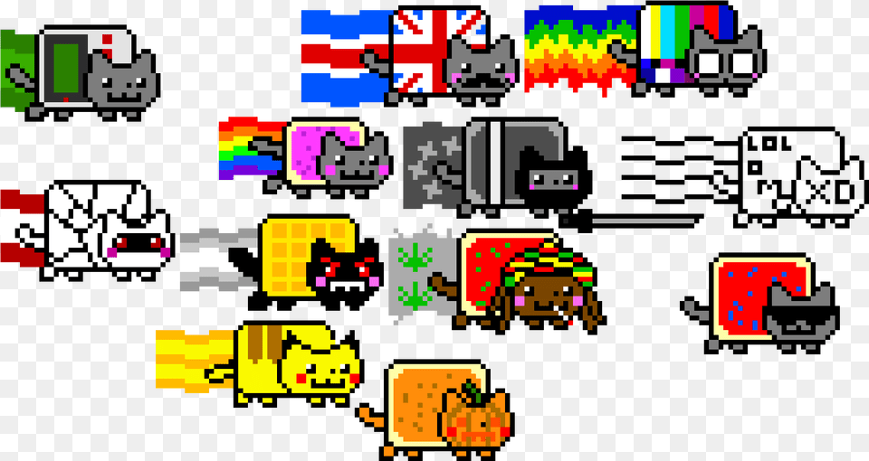 Nyan Cat, Scoreboard, Qr Code, Art Png Image