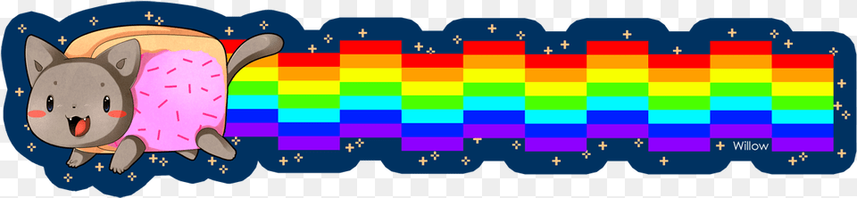 Nyan Cat Bookmark By Willow San Designs By Willow, Animal, Bear, Mammal, Wildlife Png Image