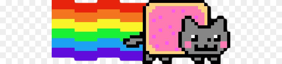 Nyan Cat Clipart Look, Art, Graphics, Modern Art, Purple Free Png Download