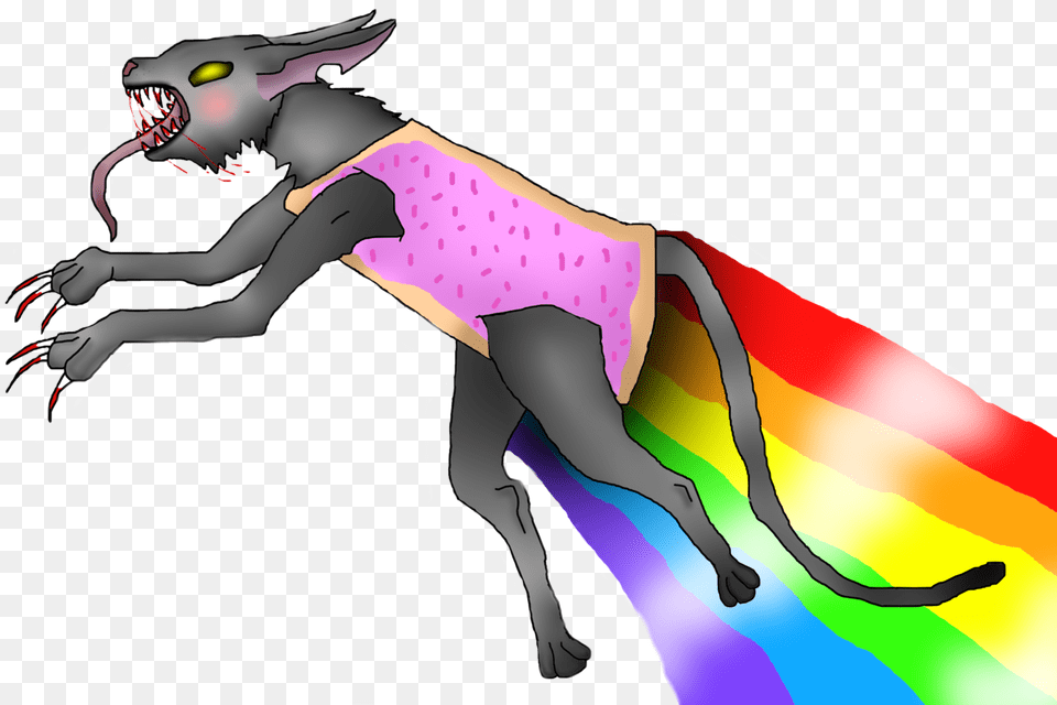 Nyan Cat Clipart Transparent Background, Person, Art, Animal Png