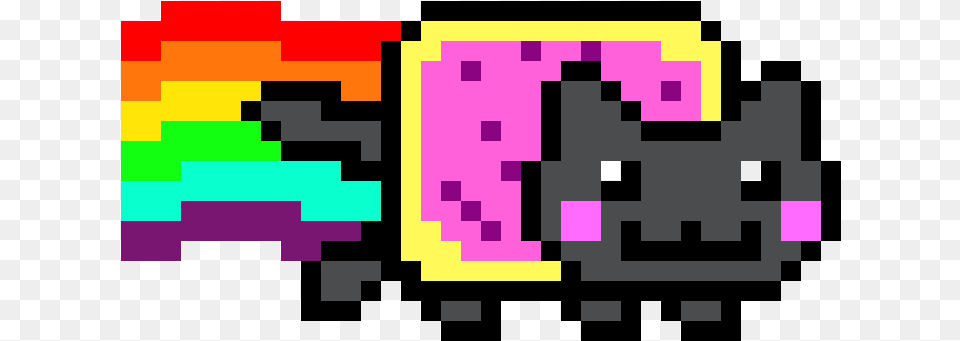 Nyan Cat Nyan Cat Pixel Art, Graphics, Purple Free Png Download