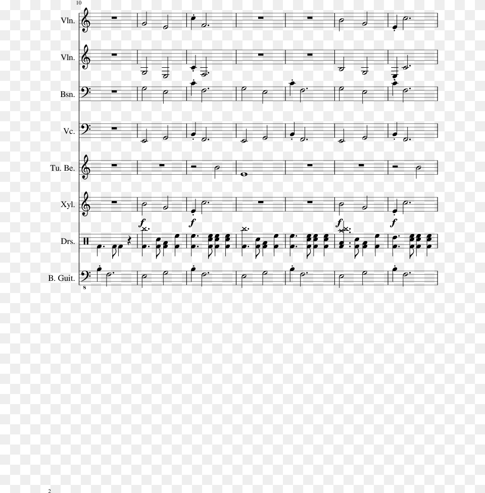 Nyan Cat Sheet Music 2 Of 2 Pages Twilight Princess Faron Woods Piano Sheet Music, Gray Png