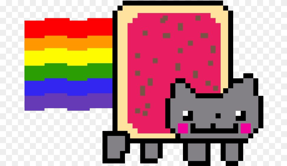 Nyan Cat Transparent Background Pixel Speech Bubble, Scoreboard, Art, Graphics Png Image
