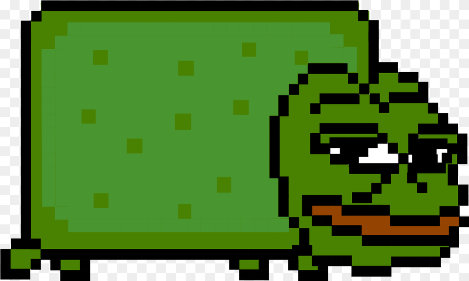 Nyan Cat Pokemon Clobbopus Pixel Art, Green, Scoreboard Free Transparent Png