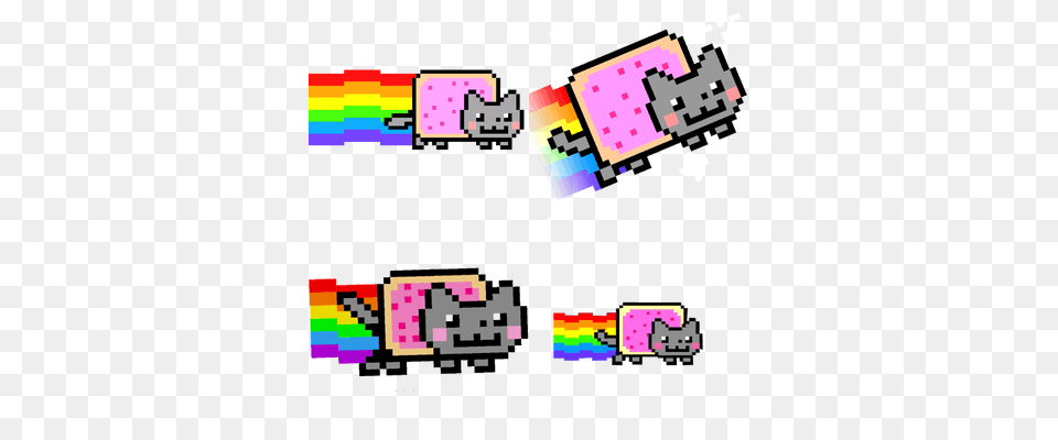 Nyan Cat Youtube Personalities Images, Art, Graphics, Qr Code, Scoreboard Free Png