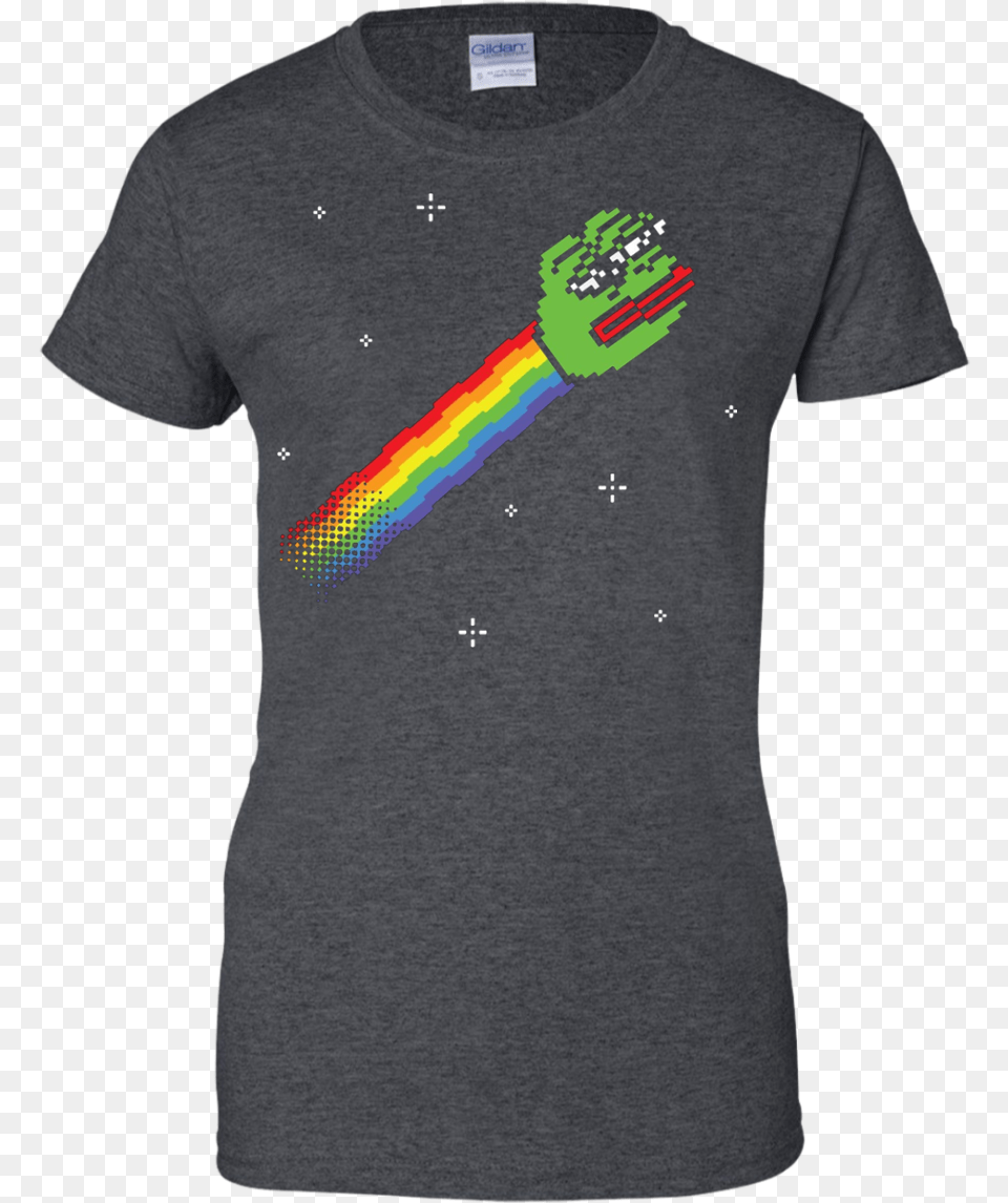 Nyan Pepe The Frog T Shirt Dank Memes Meme Sad Shirt Hei Hei Shirt, Clothing, T-shirt, Adult, Male Free Transparent Png
