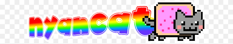 Nyancat Logo By Urbinator17 On Deviant Nyan Cat Round Ornament, Art, Graphics, Sticker Free Png