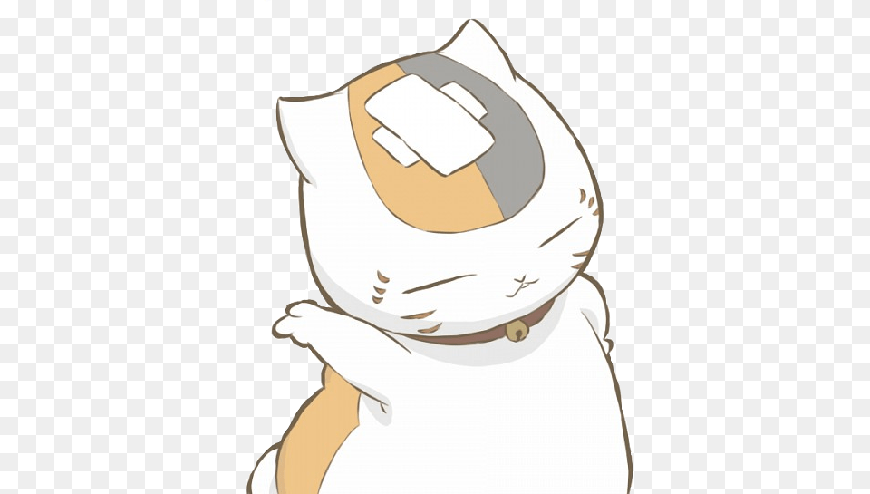 Nyanko Head With Bandage Wallpaper For Phone, Bag, Adult, Female, Person Free Png Download