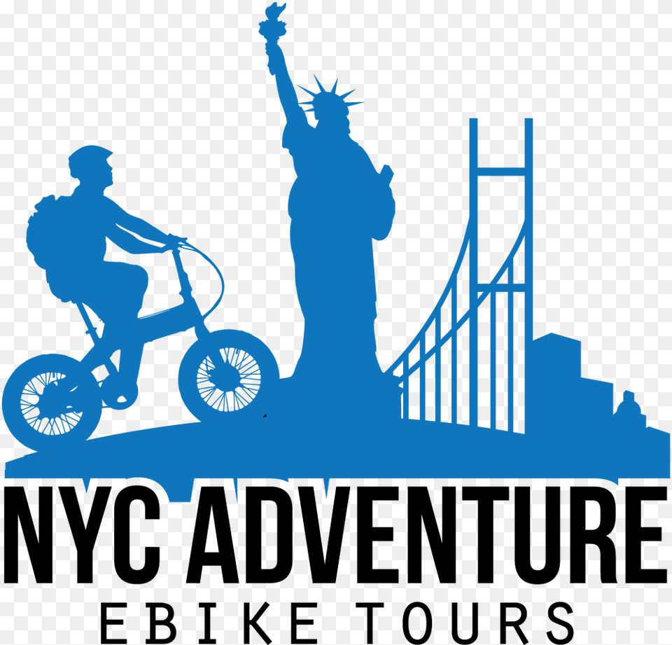 Nyc Adventure Ebike Tours Statue Of Liberty, Adult, Male, Man, Person Free Png