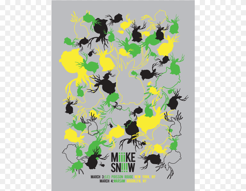 Nyc Amp Brooklyn Iii Album Release Shows Poster Happy To You The Jackalope Edition Miike Snow, Art, Floral Design, Graphics, Pattern Free Transparent Png