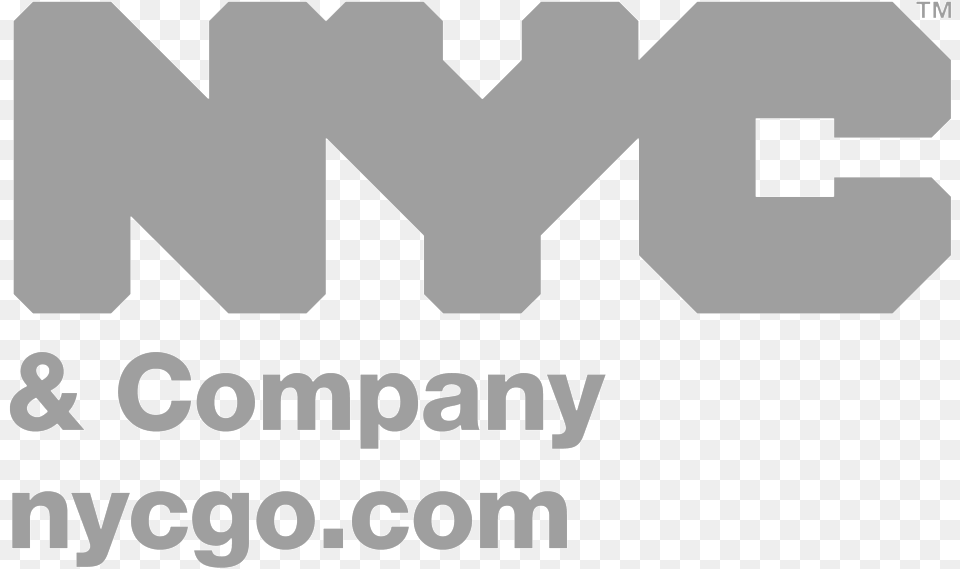 Nyc Co Logo Gray High Five, Text Free Transparent Png
