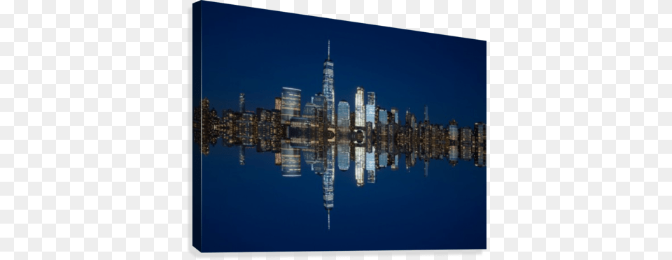 Nyc Skyline Canvas Print Reflection, Urban, City, Architecture, High Rise Free Png Download