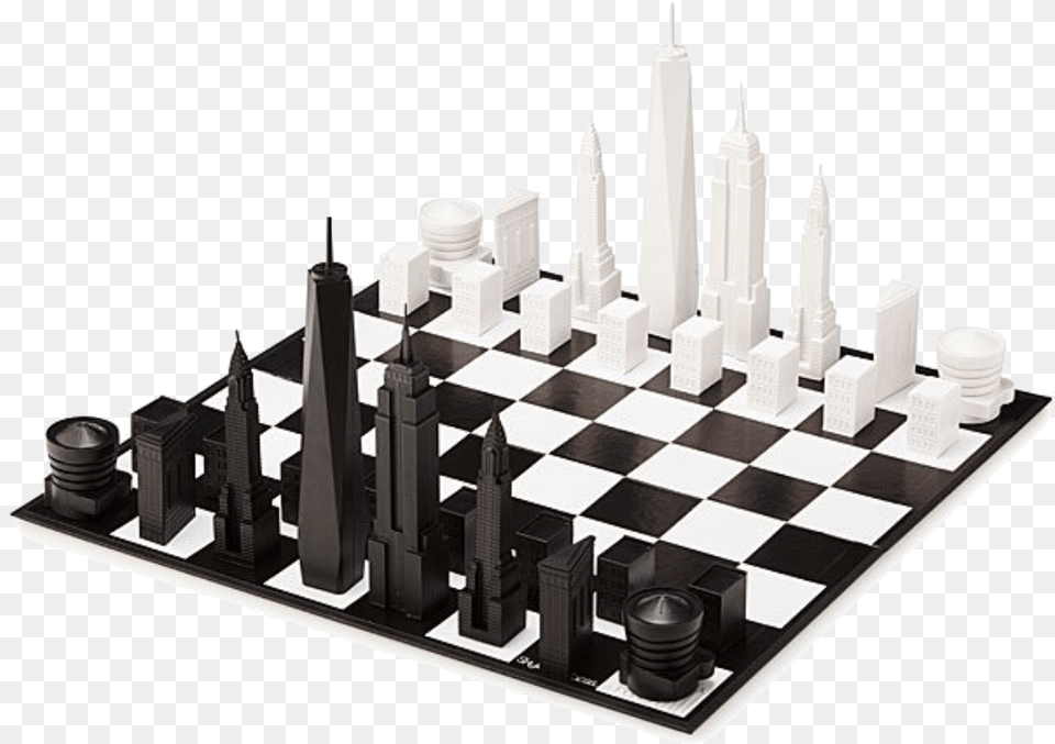 Nyc Skyline Chess Chess, Game Png