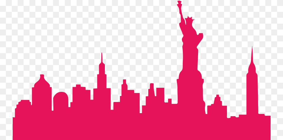 Nyc Skyline New York White Skyline, Architecture, Building, Dome, City Free Transparent Png