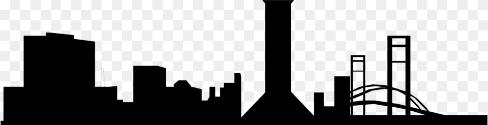 Nyc Skyline Silhouette Jpg Stock City Silhouette Vector, Gray Free Transparent Png