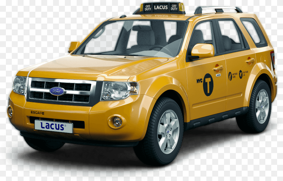 Nyc Taxi Ford Escape, Car, Transportation, Vehicle, Machine Free Png Download