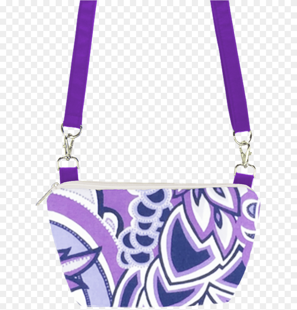 Nylon Purple Crossbody Bag, Accessories, Handbag, Purse, Person Png