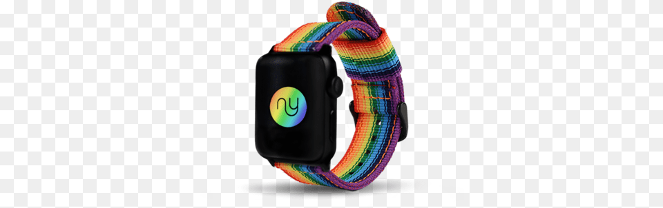 Nyloon Pride Nylon Apple Watch Band Apple Watch Pride Band In Black, Accessories, Strap, Electronics Free Png Download