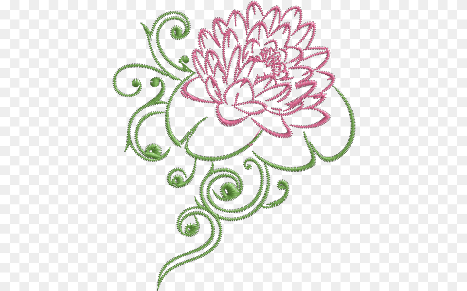 Nymphaea Nelumbo, Art, Dahlia, Embroidery, Floral Design Png