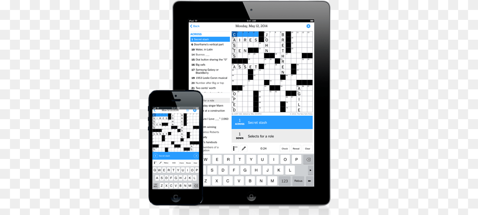 Nytimes Crossword App, Electronics, Mobile Phone, Phone, Game Free Transparent Png