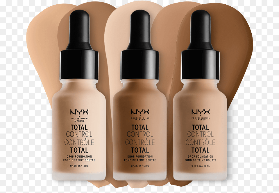 Nyx Total Control Drop Foundation, Bottle, Cosmetics, Perfume, Lotion Png Image