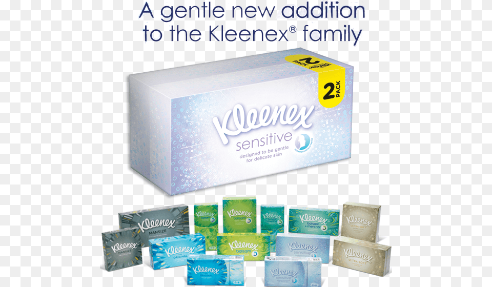 Nz Kleenex Sensitive Top Kleenex Sensitive Tissues Twin Pack Free Transparent Png