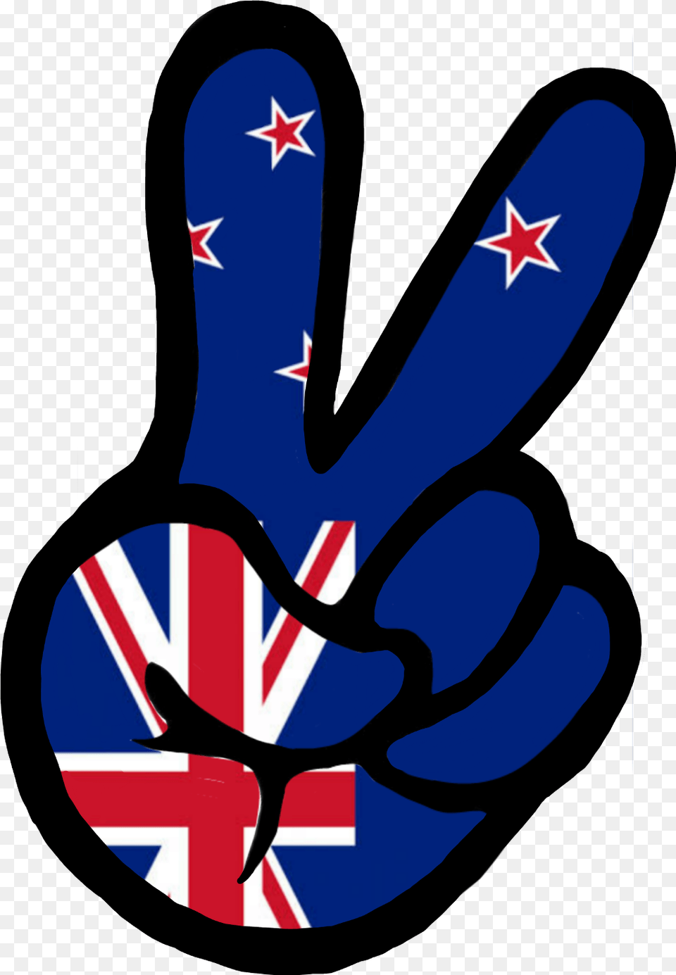 Nz Newzealand Flag Kiwi New Zealand Flag, Clothing, Glove, Animal, Fish Free Transparent Png
