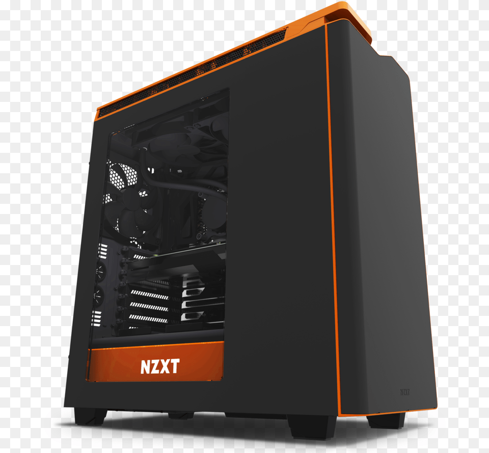 Nzxt H440 Orange, Computer Hardware, Electronics, Hardware, Computer Free Transparent Png
