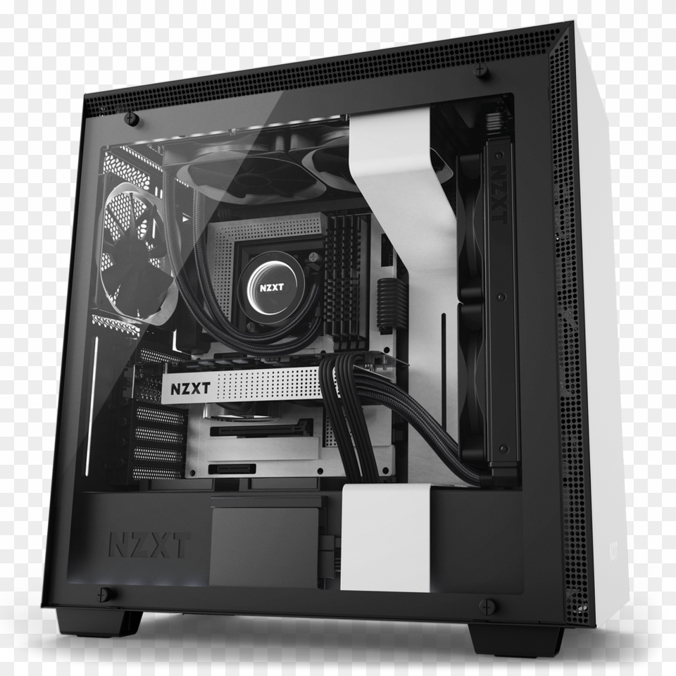 Nzxt H700i Vs S340 Elite, Computer Hardware, Electronics, Hardware, Monitor Free Png Download