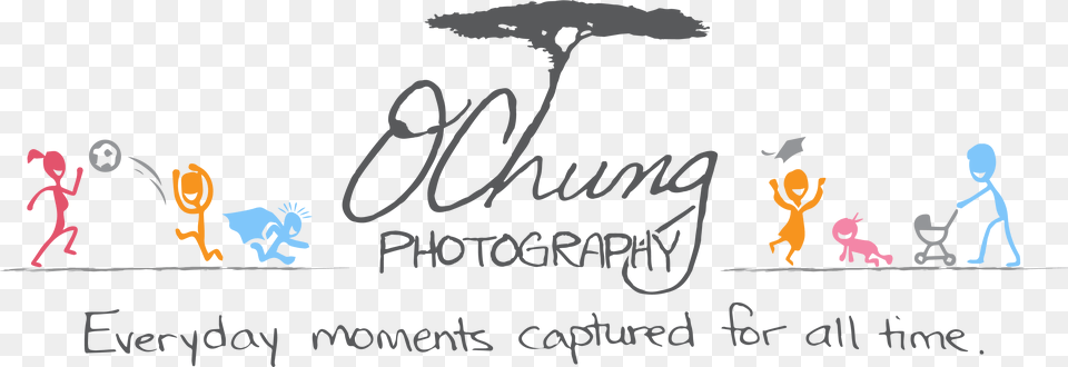 O Chung Photography Logo Slogan Calligraphy, Person, Text, Head Png Image