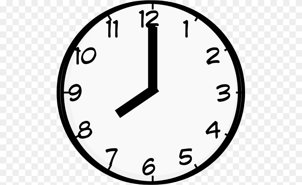 O Clock Clip Art, Analog Clock Png Image