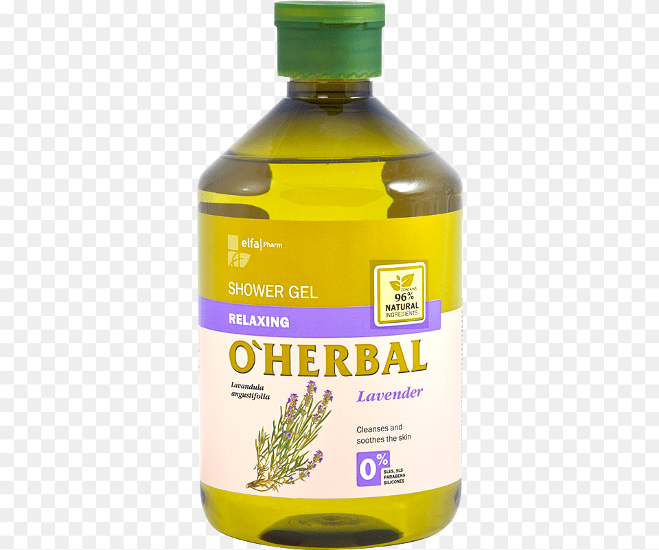 O Herbal Shower Gel Relaxing Shower Gel O Herbal Lavender, Plant, Herbs, Bottle, Food Free Png Download