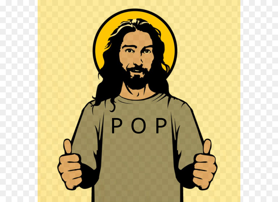 O Jesus Quotpopquot X Jesus Da Bblia Republican Jesus, Adult, Person, Man, Male Free Png Download