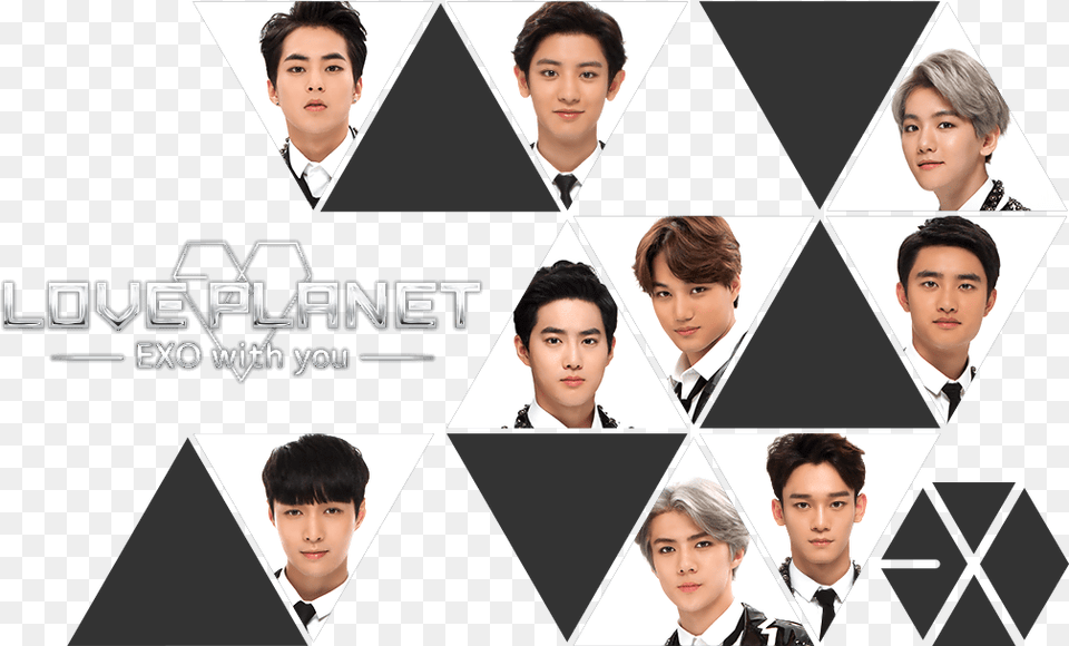 O Kyungsoo Exo Xiumin Chanyeol Suo Kai Lay Sehun Chen Collage, Adult, Person, Female, Woman Free Transparent Png
