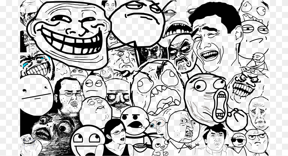 O Que So Memes Intellectuallearning Troll Face Wall Paper, Art, Doodle, Drawing, Adult Free Png Download