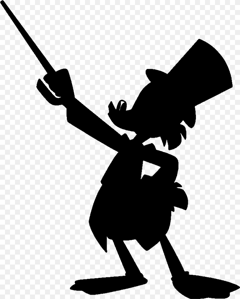 O Quotscrooge Mcduckquot Scrooge Mc Duck Black And White, Silhouette, Blackboard, Kneeling, Person Free Png