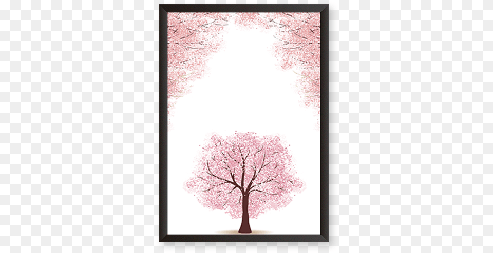 Oak, Flower, Plant, Cherry Blossom, Blackboard Free Png