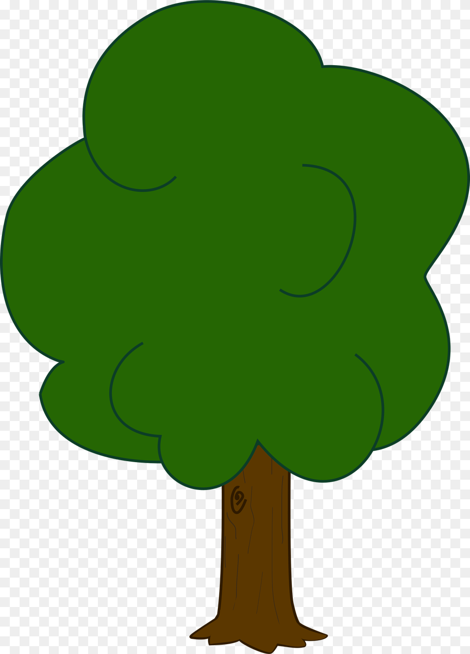Oak Clip Arts Simple Color Tree Drawing, Green, Leaf, Plant, Outdoors Png Image