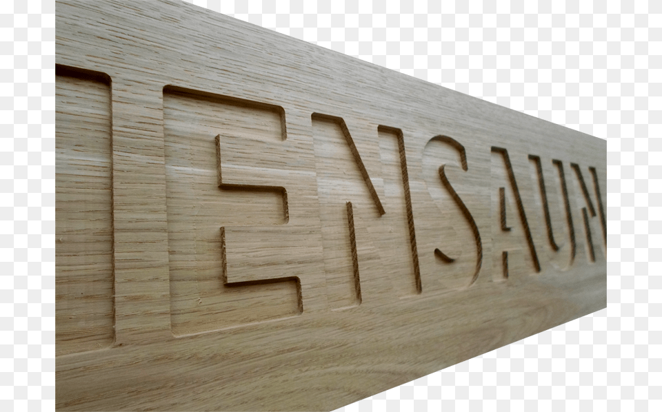 Oak Directional Sign 22 Mm Thick Engraved 4 Mm Deep Plywood, Number, Symbol, Text, Architecture Free Png