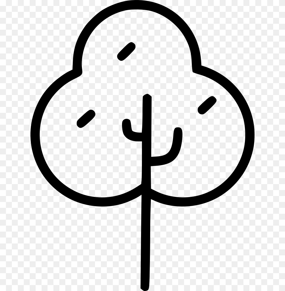 Oak Tree Icon, Clothing, Hat, Stencil, Silhouette Free Png Download